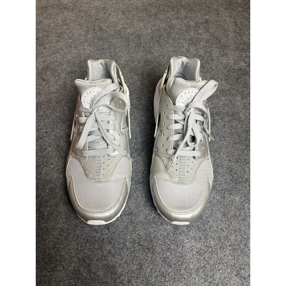 Nike Air Huarache Run PRM Metallic Silver Men's Size 10 704830-008